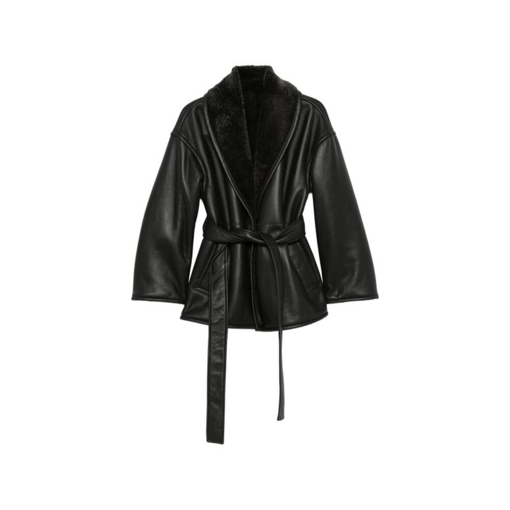 Joseph Black Coats - Leather Coats Women